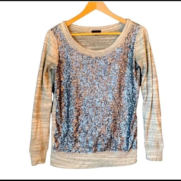 J. Crew Collections Sequin Top - Picture 1 of 4